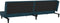 vidaXL - Slaapbank - 2-zits - met - 2 - kussens - fluweel - blauw