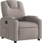 Fauteuil verstelbaar stof taupe