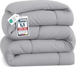 Dekbed 135 x 200 cm - 450 g/m² - Antraciet - Zacht en Warm Synthetisch
