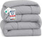 Dekbed 135 x 200 cm - 450 g/m² - Antraciet - Zacht en Warm Synthetisch