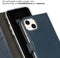 Selencia iPhone 13 - Echt Lederen Bookcase - 3 Pashouders - Blauw