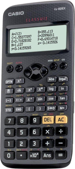 Casio FX-82EX - Wetenschappelijke rekenmachine - LCD-scherm 192 x 63 pixels - Zwart