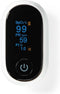 Nedis SmartLife Pulse Oximeter - Bluetooth - OLED-Scherm - Anti-bewegingsinterferentie / Auditief alarm / Hoge precisie sensor / Perfusie-index / Polsslag / Zuurstofverzadiging (SpO2) - Wit