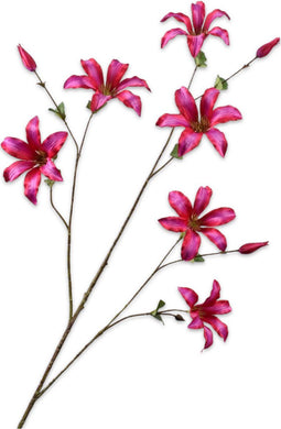 Silk-ka Kunstbloem-Zijden Bloem Clematis Tak Beauty 114 cm