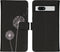 iMoshion Hoesje Geschikt voor Google Pixel 7a Hoesje Met Pasjeshouder - iMoshion Design Softcase Bookcase - Zwart / Dandelion