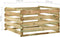 vidaXL - Tuincompostbak - gelat - 120x120x70 - cm - geïmpregneerd - grenenhout