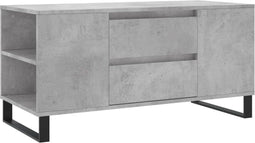 vidaXL - Salontafel - 102x44,5x50 - cm - bewerkt - hout - betongrijs