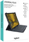 Logitech Universal Folio - Hoes met toetsenbord - Zwart