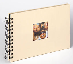Walther SA-109-H Fun Wire-O- Fotoalbum - 23 x 17 cm - Crème - 40 pagina's