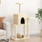 vidaXL - Kattenmeubel - met - sisal - krabpalen - 122 - cm - lichtgrijs