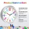 Tyme Kinderklok - Wandklok - Educatieve leerklok - Stil uurwerk - Zilver