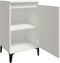 vidaXL - Nachtkastjes - 2 - st - 40x35x70 - cm - bewerkt - hout - wit