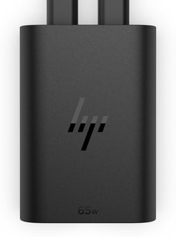 HP 65W GaN USB-C - Oplader - 2x USB-C poorten - Zwart