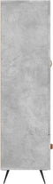 vidaXL - Hoge - kast - 69,5x31x115 - cm - bewerkt - hout - betongrijs