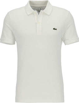 Lacoste Heren Poloshirt - Katoen - Maat L - Wit