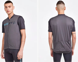 Craft - CORE Endur Logo Jersey - Fietsjersey - Heren - Grijs - Maat M