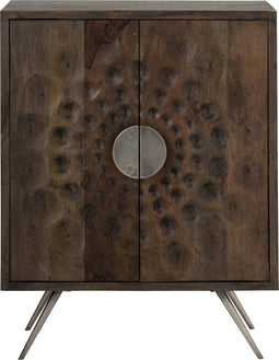 J-Line kast 2deuren etnisch - mangohout - bruin