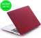 Lunso Geschikt voor MacBook Air 13 inch (2010-2017) cover hoes - case - Sand bordeaux rood