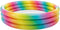 Opblaasbaar Kinderzwembad Intex Multicolour Ringen 168 x 38 x 168 cm 581 L (6 Stuks)