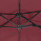 vidaXL - Parasol - dubbel - dak - 316x240 - cm - bordeauxrood