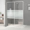 vidaXL - Inloopdouchewand - 115x195 - cm - transparant - ESG-glas - wit