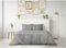 Noorse hoes Lovely Home Lichtgrijs 240 x 260 cm