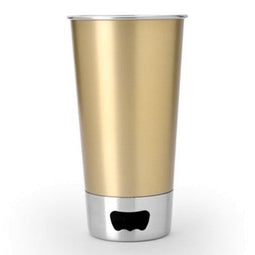 Asobu - Biermok met opener - 550 ml - Goudkleurig