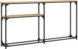 vidaXL - Wandtafel - 145x22,5x75 - cm - bewerkt - hout - sonoma - eikenkleurig