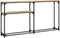 vidaXL - Wandtafel - 145x22,5x75 - cm - bewerkt - hout - sonoma - eikenkleurig