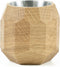Oakywood Geometric Plant Pot - Massief Eiken - Luxe Houten Kleine Plantenpot Bureauaccessoire