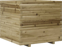 vidaXL - Plantenbak - 80x80x72 - cm - geïmpregneerd - grenenhout
