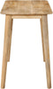 vidaXL - Eettafel - 112x52x76 - cm - massief - mangohout