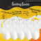 Smiling Socks® Dames Sokken - Leuke sokken - 10 Paar witte sokken - Vrouw/Man - Maat 35-43 - Huissokken - Katoen - Cadeau voor haar