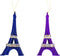 6 inch Eiffel Tower Ornament X 2. V 5x5x10 cm kerstornament