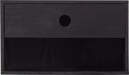 WOOOD Nancy Hangend Nachtkastje - MDF - Zwart - 20x34x30