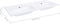 vidaXL - Wastafel - inbouw - dubbel - 1205x460x145 - mm - SMC - wit
