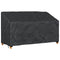 Tuinbankhoes Zwart 165 x 70 x 65 / 94 cm 600D stof