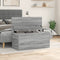 vidaXL - Opbergbox - 100x42x46 - cm - bewerkt - hout - grijs - sonoma - eikenkleurig