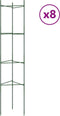 vidaXL - Tomatenkooi - 8 - st - 154 - cm - staal - en - polypropeen