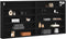 vidaXL - Wandkast - Zwart - Eiken - Geengineerd - Hout