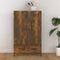 vidaXL - Hoge - kast - 70x31x115 - cm - bewerkt - hout - grijs - sonoma - eikenkleurig