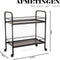 Housevitamin Zwart Metalen Trolley Tafel - 60x30x66.5cm Moet Nog Gemonteerd Worden
