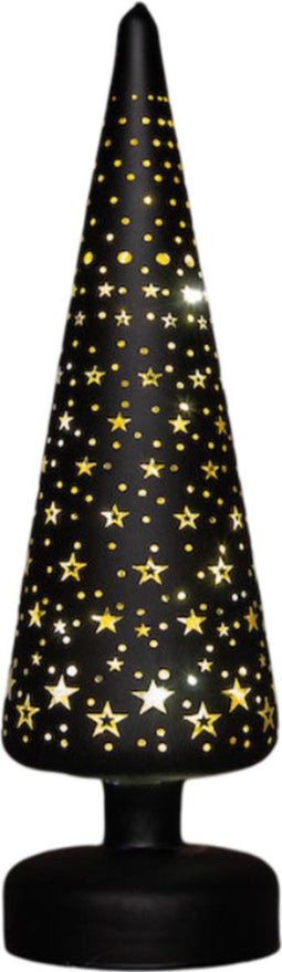 Anna's collection - Kerstboompje glas gouden binnenkant met sterren...