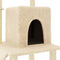 vidaXL - Kattenmeubel - met - sisal - krabpalen - 96,5 - cm - crèmekleurig