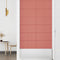 vidaXL - Wandpanelen - 12 - st - 2,16 - m² - 60x30 - cm - fluweel - roze