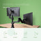 R-Go Tools Caparo 4 - Dubbele Monitor Arm - 17-32 Inch - Uitbreidbaar - Verstelbaar