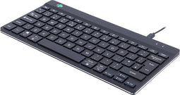 R-Go Tools R-Go Compact Break Toetsenbord, QWERTY (UK), zwart, bedraad