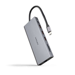 Hub USB NANOCABLE 10.16.4612 Grijs 100 W