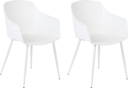 FONDA - Eetkamerstoel - Wit - Synthetisch materiaal