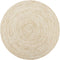 vidaXL - Vloerkleed - handgemaakt - 150 - cm - jute - zwart - en - naturel